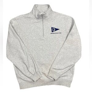 Sport Tek Men’s Medium 1/4 Zip Sweatshirt Embroidered Pentwater Yacht Club MI